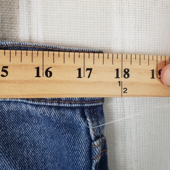 Gloria Vanderbilt x Christian Siriano Miles Straight Jeans Blue Size 32/14 - Picture 4 of 12